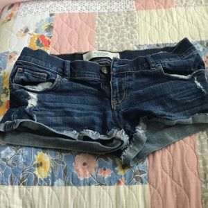 Abercrombie and Fitch Dark Wash Jean Shorts